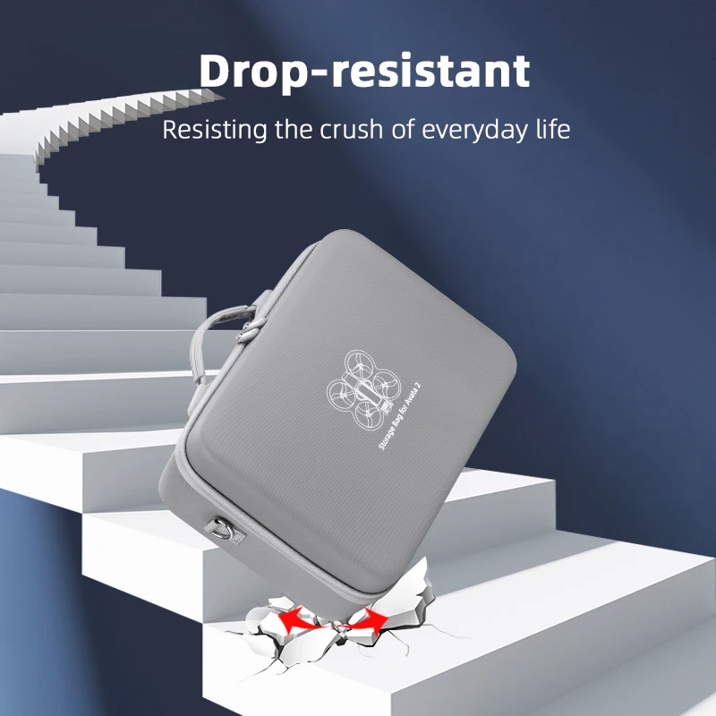 Sac de transport pour DJI Avata 2 porté en bandoulière, étui rigide avec sangle réglable