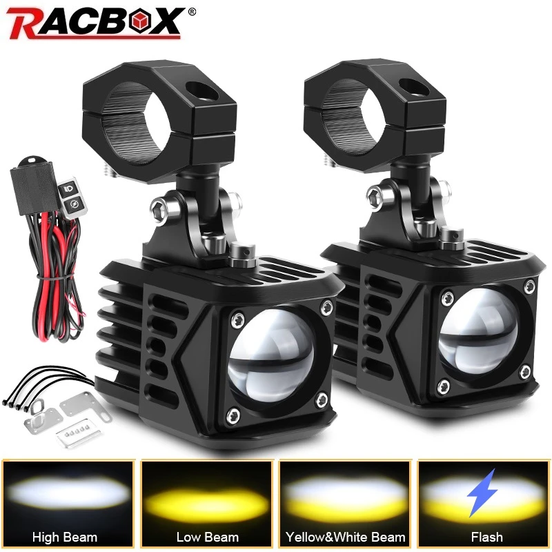 Motorcycle Fog Lights LED Electric Vehicle Auxiliary Road Driving