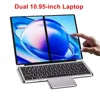 Topton 2 Screen Laptop Intel i3 1215U Dual 10.95inch IPS Touch Screen Windows 11 Office Computer 2 in 1 Tablet PC Notebook WiFi6 2