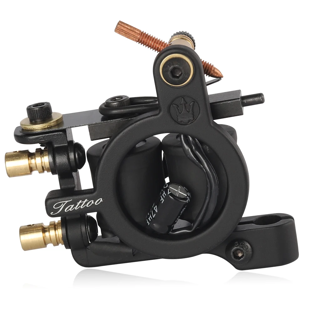 10 Wrap Coils Permanent Tattoo Machine For Shader & Liner Steel