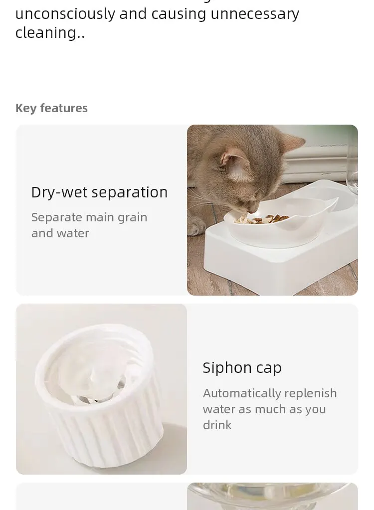 wholesale cat water fountain and food bowl