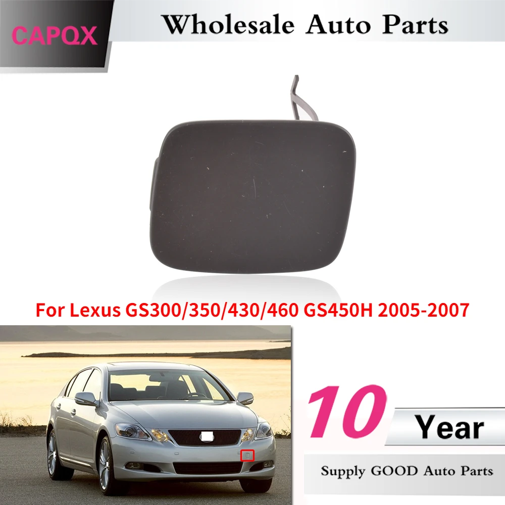 Rear Tow Eye Cover Compatible with Lexus GS350/GS450h/GS460 2008-2011 RH Opening Cover Primed 