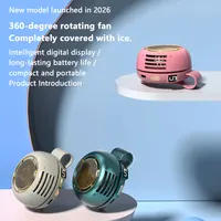 Ventilateur portable Lenovo, mini ventilateur sans pales, refroidisseur d'air portatif, petit ventilateur puissant, ventilateur à porter sur la ceinture, rechargeable par USB, ventilateur de refroidissement 5