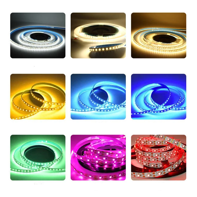 12v 2835 Led Light Strips Colorful Waterproof Flexible No Heat Energy  Saving Led Lights 