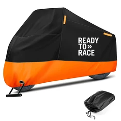 KTM Motorcycle UV and Waterproof Dust Protector Cover - 2XL  210 - 220cm (Orange)