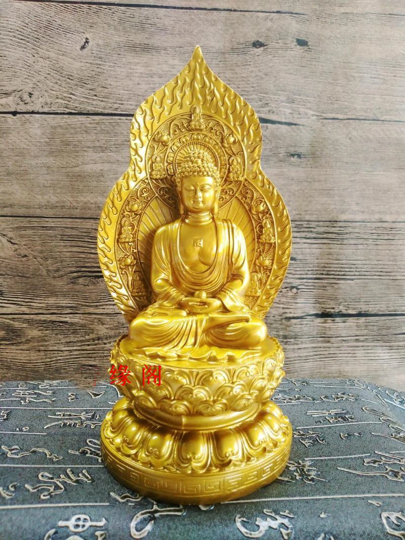 

SPECIAL OFFER--18CM TALL-HOME SPIRITUAL PROTECTION BLESS FAMILY TALISMAN # LOTUS RULAI BUDDHA FENG SHUI STATUE-FREE SHIPPING