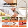 VEVOR Fruit Wine Press 2/3/6L, 2 Stainless Steel Barrels, Manual Juice Maker with T-Handle for Outdoor, Kitchen, and Home 5
