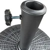 22lb Black Round Coated Resin Patio Umbrella Base, Holds Patio Umbrellas Securely 4