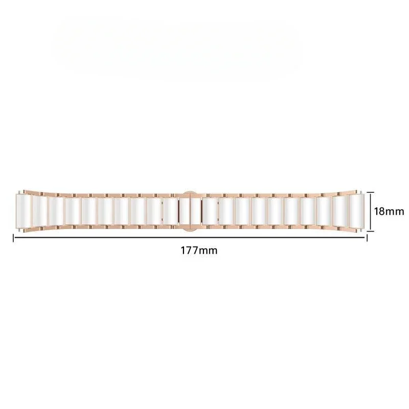 18mm Ceramic Bracelet Strap - Premium Replacement Wristband Accessory