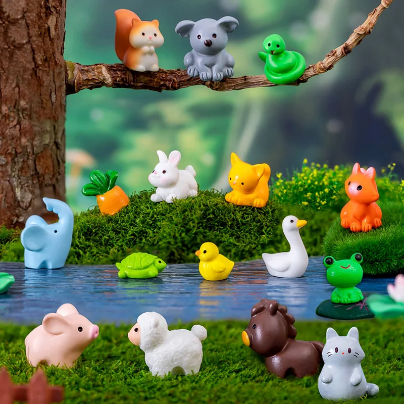 10pcs Resin Miniature Capybara Figurines Mini Animals