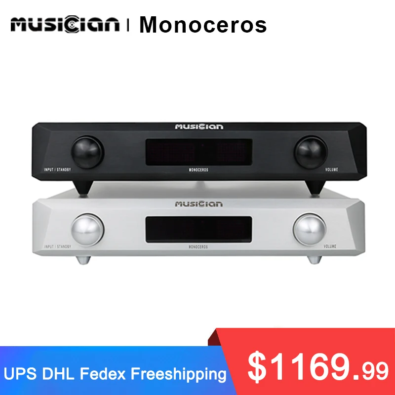 Musician Monoceros 완전 밸런스 클래스 A 전력 증폭기 XLR RCA R2R 프리 앰프 0.0003% THD 20W HIFI ampremote control