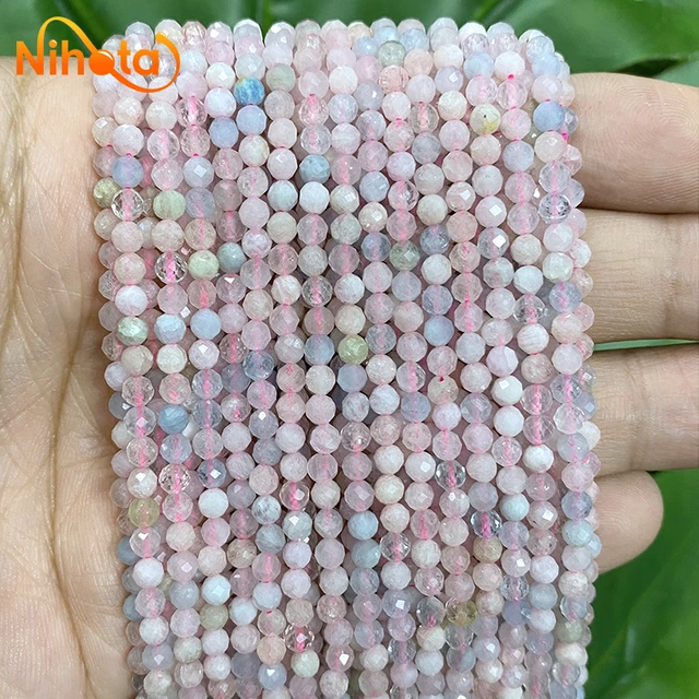 Natural Pink Beads Jewelry Making  Round Pink Natural Stone Beads -  Natural Stone - Aliexpress