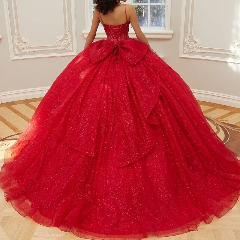 Angelsbridep Lilac Vestidos De 15 A&ntilde;os Ball Gown Quinceanera Dresses Spaghetti Straps Beads 3D Appliques Party Dress