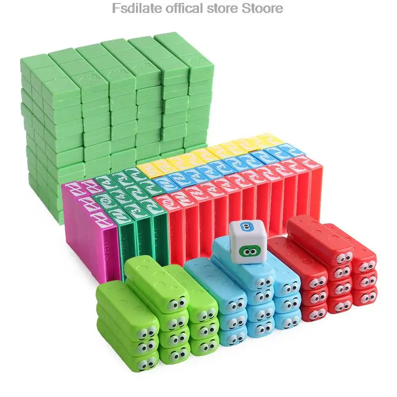 45PCS stacked blocks for children's parent-child interaction toys indoor table games for kids party gift  jogos stacked blocks 5