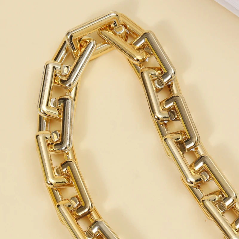 Silver Gold Acrylic Purse Chain Strap Handbag Handles DIY Purse Replacement Chain For Shoulder Bag Handbags Straps
