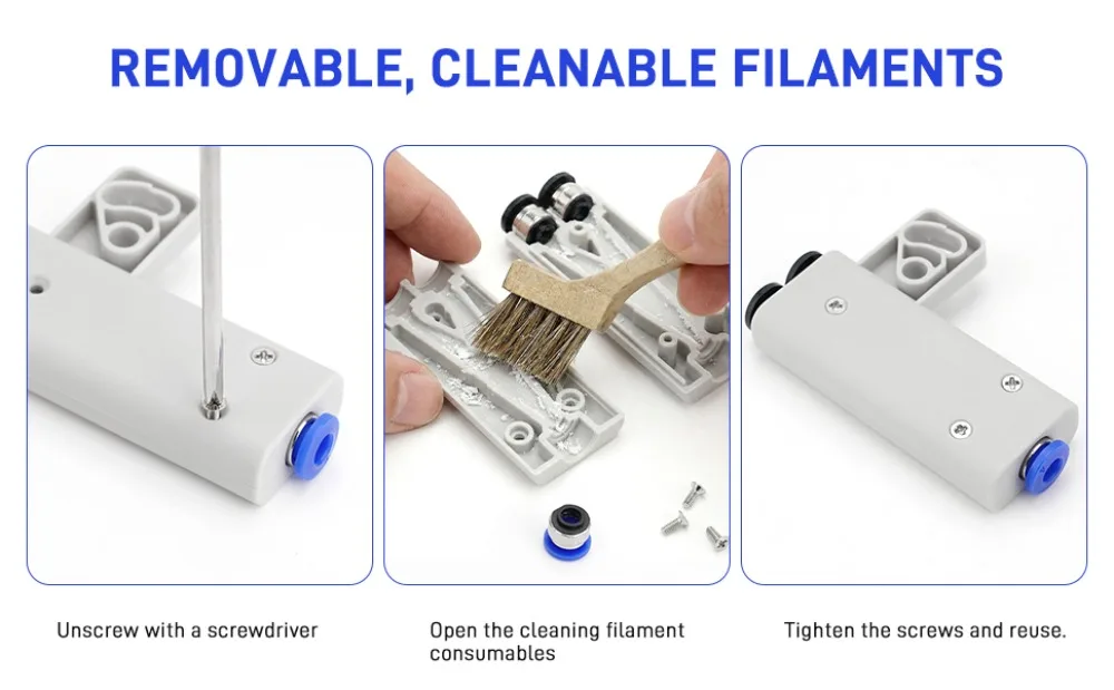 1/3 Stück Verbesserter 2-in-1 Filamentrohr-Adapter Erweiterungsanschluss für Bambu Lab 3D-Drucker Zubehör – Detail 2