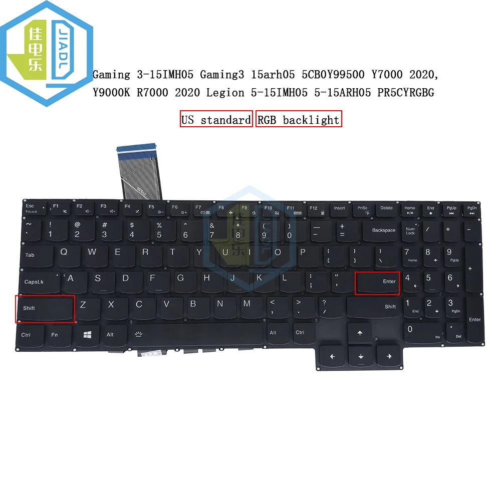 

Клавиатура с подсветкой US BE GK HB HU RGB для Lenovo R7000 Y7000 Y9000K 2020 Legion 5-15IMH05 5-15ARH05 3-15IMH05 PO5CYXBG