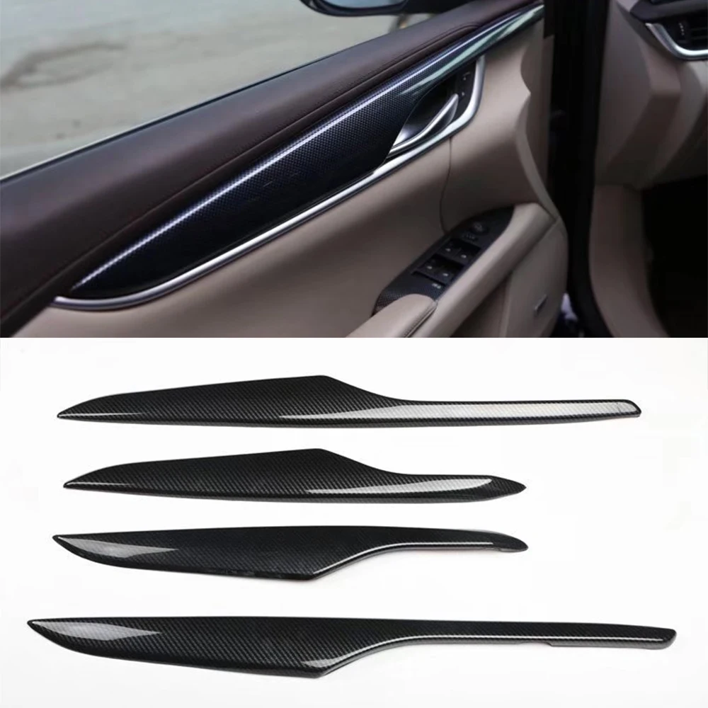 

AuRapidOne For Cadillac XTS 2013-2017 Car Interior Door Panel Decoration Strips ABS Stickers Auto Styling Accessories 4pcs