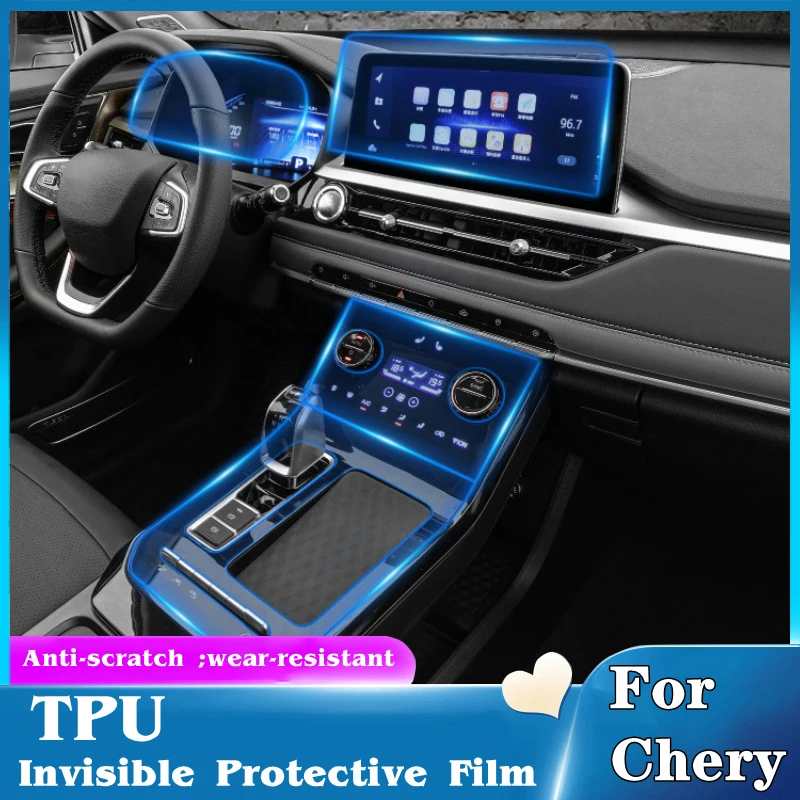 Car Accessories Dashboard GPS Navigation Screen Film TPU Center Console Protector Film For Chery Tiggo 7 7pro 8 2019 2020 2021