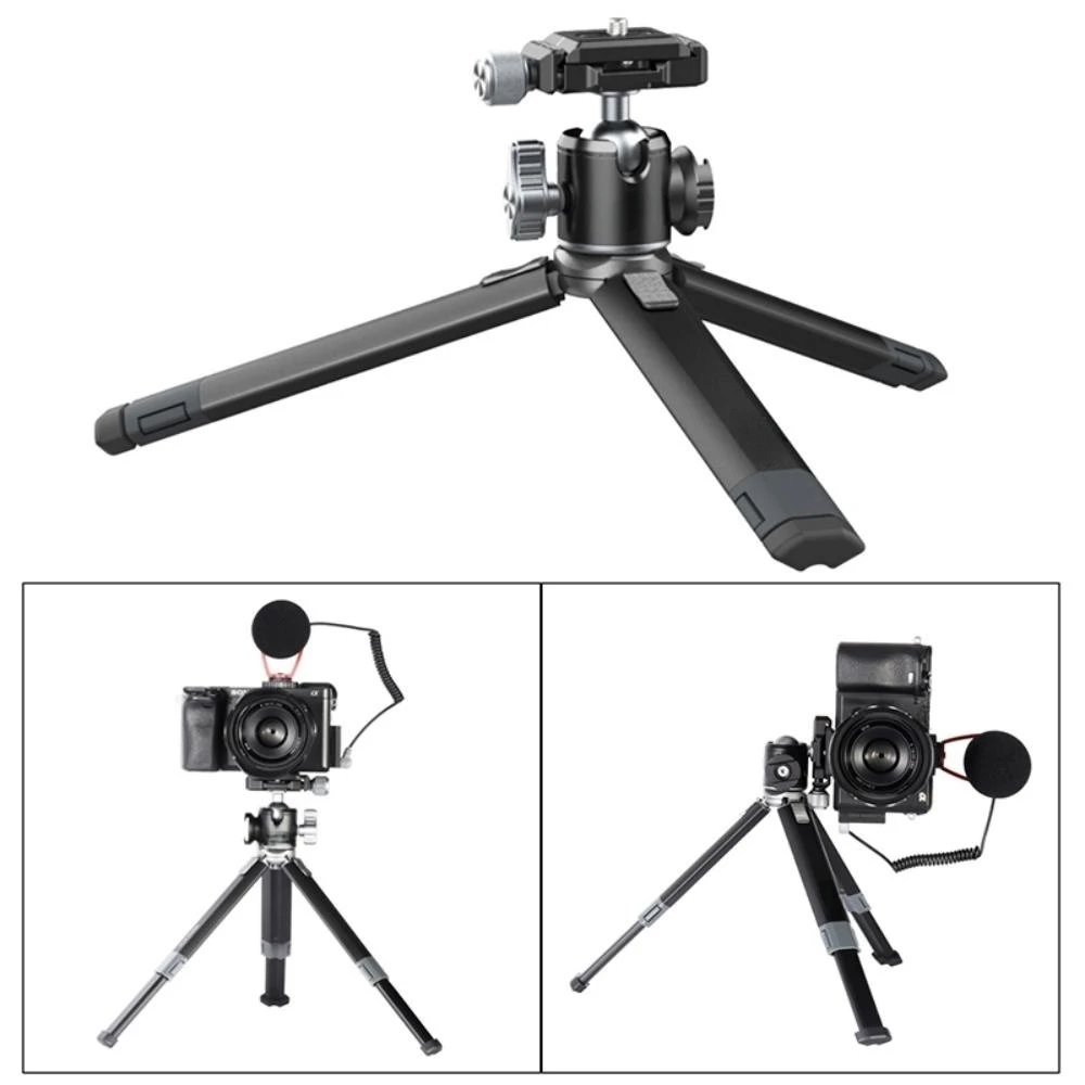 

YANGYUE MT-24 Vlog Lite Metal Tripod With Ballhead Extendable 1/4'' Tripod Monopod Cold Shoe Arca Quick Swiss 2.5KG Max Load
