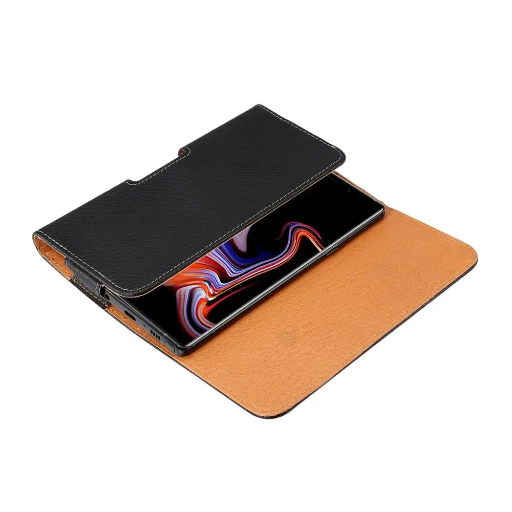 Sleek Leather Phone Belt Clip Holster Pouch Waist Bag