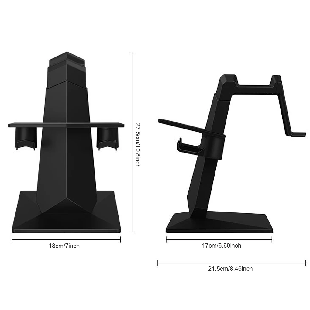 Upgraded VR Stand Headset Display And Controller Holder Mount Supports Supplies Replacement for Oculus Quest/Quest 2/Rift S