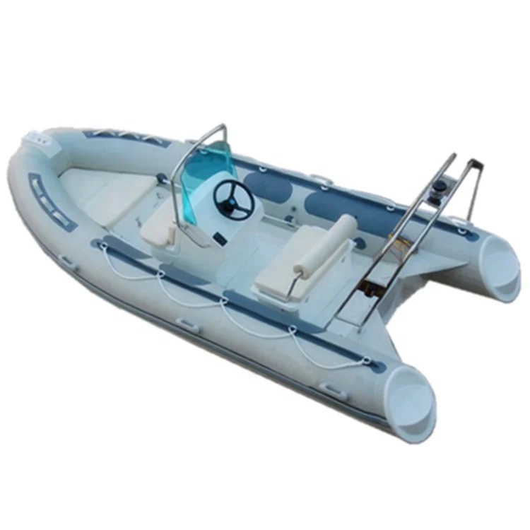 6 Persons Inflatable Boat 40HP Outboard Motor Rib Boat 430CM