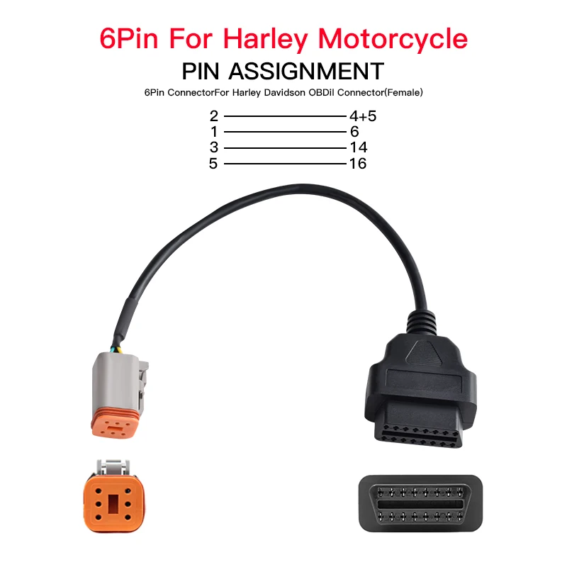 Diagnostic Cable - Odb2 4 Pin Adatto Per Obd2 Reader Adapter Scanner Diagnose Professional Replacement Pin To Fault Code Motorcycle Diagnostic Cable Fit Motorbikes