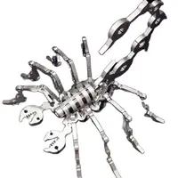 3D Metal Puzzle Scorpion Models Kits Steel Warcraft DIY Assembled Jigsaw Detachable Educational Toys Puzzles Gifts For Adult 2