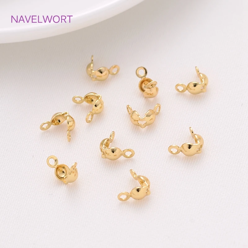50100piecespack32mmConnectorClaspFitting18kgoldplated