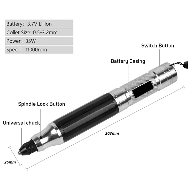 wood routers for sale 35W 3.7V Engraving Pen Rechargeable Etching Pen Electric Engraving Tool Mini Engraver For Carving Metal Glass Jewelry wood pellet machine for sale