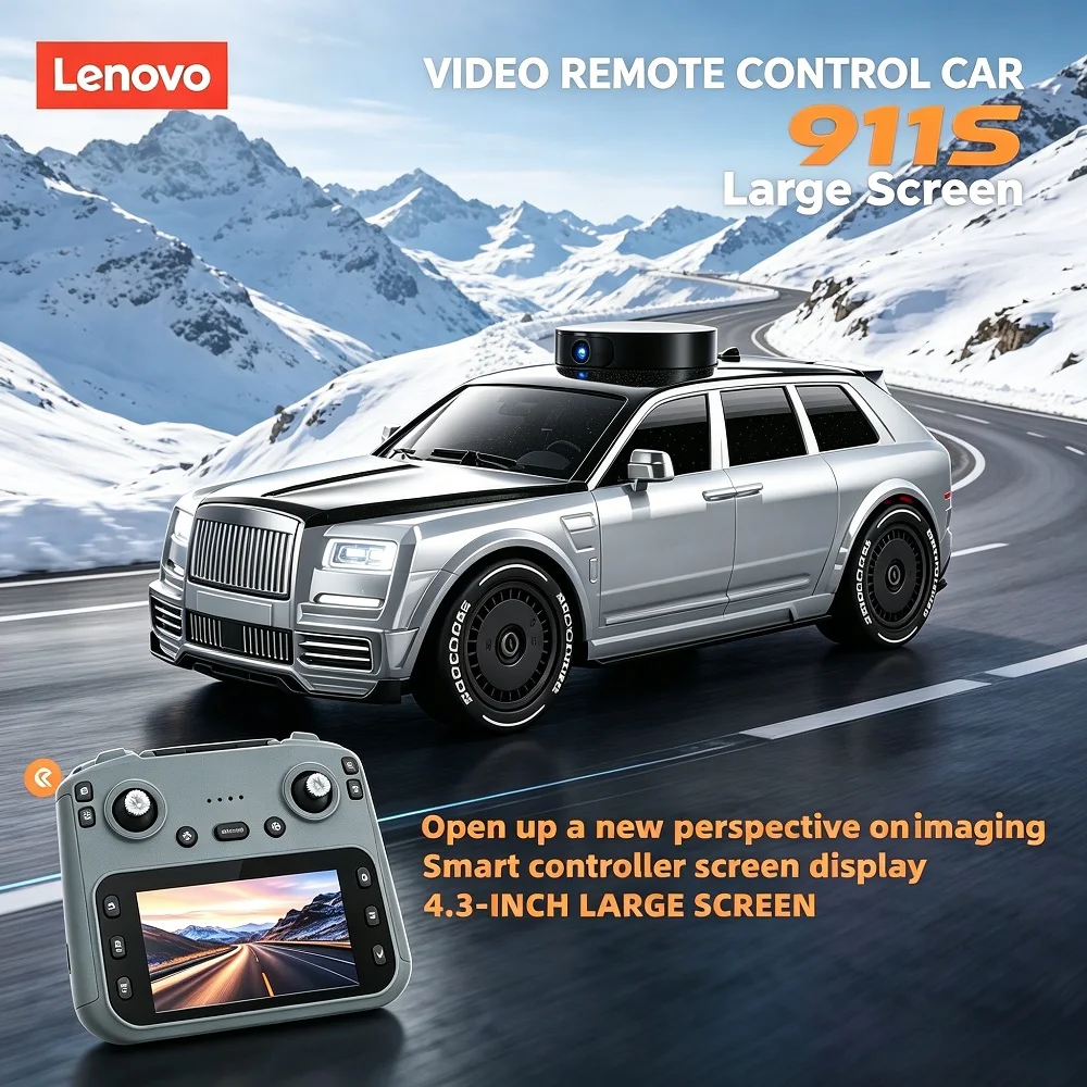 레노버 911S RC카 4K HD 카메라 4륜구동 4.3인치 화면 카메라 리프팅 디자인 LED 조명 드리프트 HD 비디오 어린이/성인용 RC카 장난감 신제품