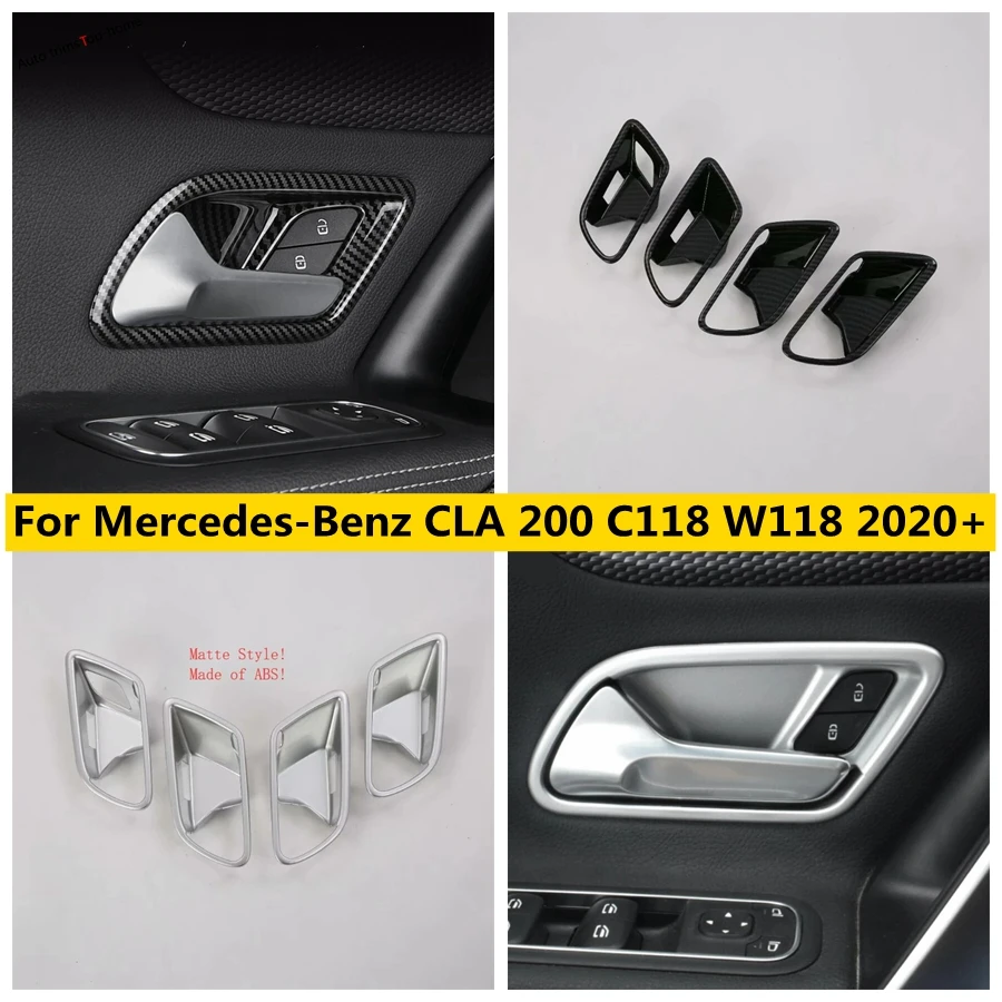 

Inner Car Door Pull Doorknob Handle Hand-clasping Bowl Cover Trim For Mercedes-Benz CLA 200 C118 W118 2020 - 2022 Accessories