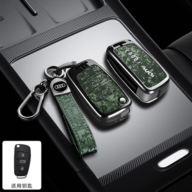 เคสกุญแจรีโมทรถยนต์อัจฉริยะแบบพับได้ ผลิตจากโลหะผสมสังกะสี สำหรับรถยนต์ออดี้ A1 A3 8P A4 A5 A6 S3 S7 S8 R8 Q2 Q3 Q5 Q7 Q8 SQ5 TT RS3 RS6 3