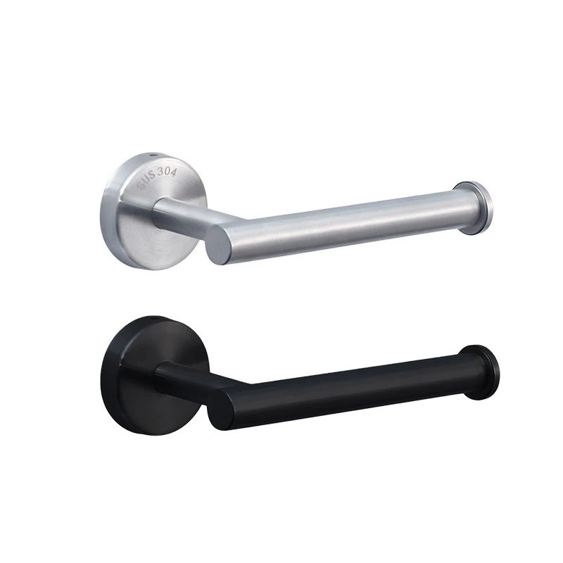 Stainless Toilet Roll Paper Towel Holder Rack hanger wall mount drill Gold silver black Bathroom Tissue wc Organizers