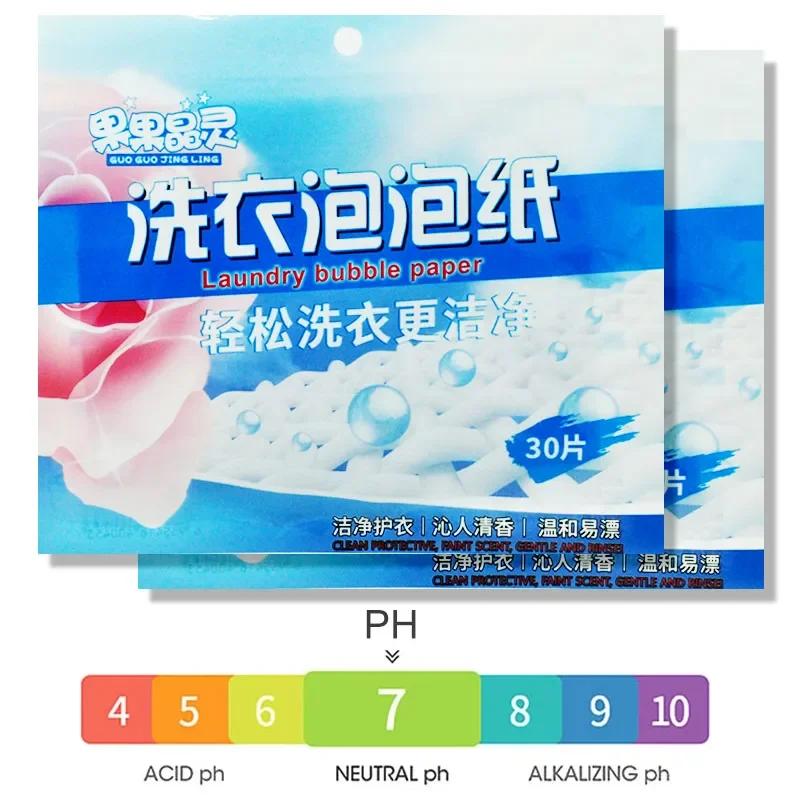 30-180PCS Laundry Detergent Sheets Easy Dissolve Laundry Tablets Strong Deep Cleaning Detergent Soap For Washing Machine
