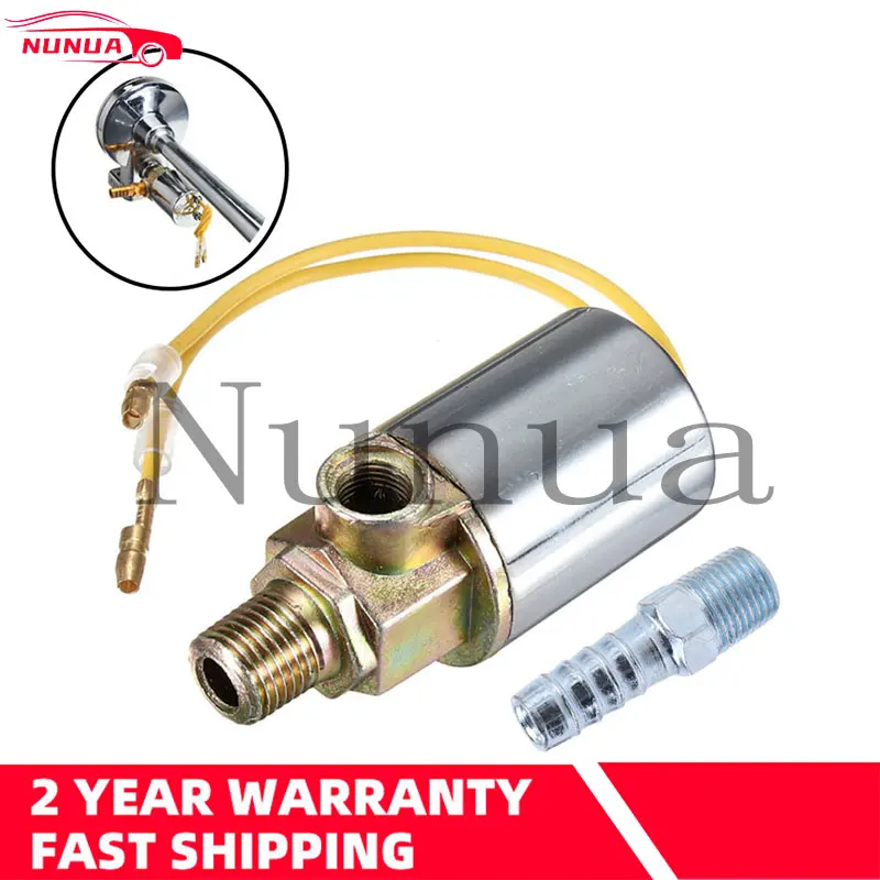 12V / 24V solenoid air horn valve heavy duty electric valve 1/4" NPT 180 PSI for car train truck boat air horn accessories