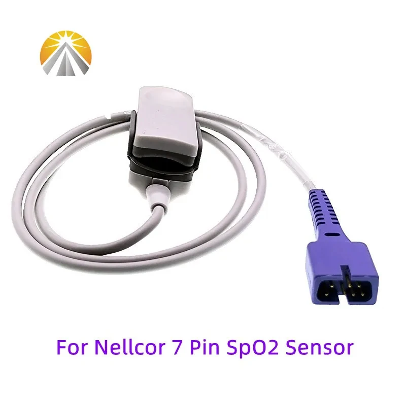 Normal 7 Pin SpO2 Sensor Reusable 0.9 Meter For Patient Monitor Non OXI TECH Child Pediatric Adult Use Pulse Rate Probe