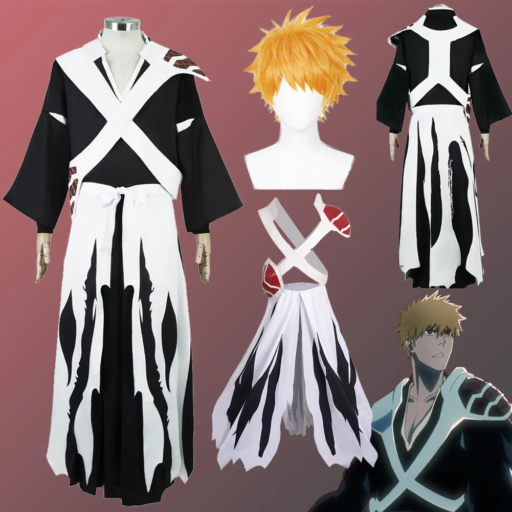 

Косплей Kurosaki Ichigo для ролевых игр аниме Blieach тысячи лет Ролевые Игры Броня наряды Мужская Фантазийная одежда для вечеринок