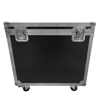 Fieryzeal Flight Case Gator Cases for (2) 230W Moving Head Beam Light Big Size Fly Case With Wheels for DJ Led Stage Light 2