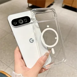 Slim Matte Carbon Fiber Wireless Charging Armor Case - Enhanced Protection and Style for Pixel 8A (ClearCiXi)