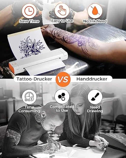 Bluetooth Tattoo Stencil Printer vs. Traditional Thermal Tattoo