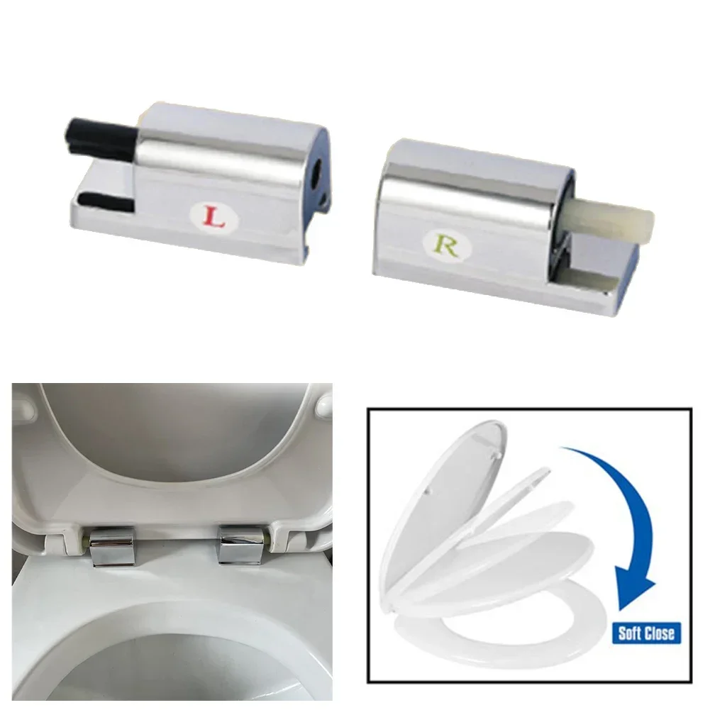 Toilet Soft Close Hinges ABS Toilet Covers Mounting Fixing Connector  Toilet Hinges Replacement Bathroom Hardware Parts