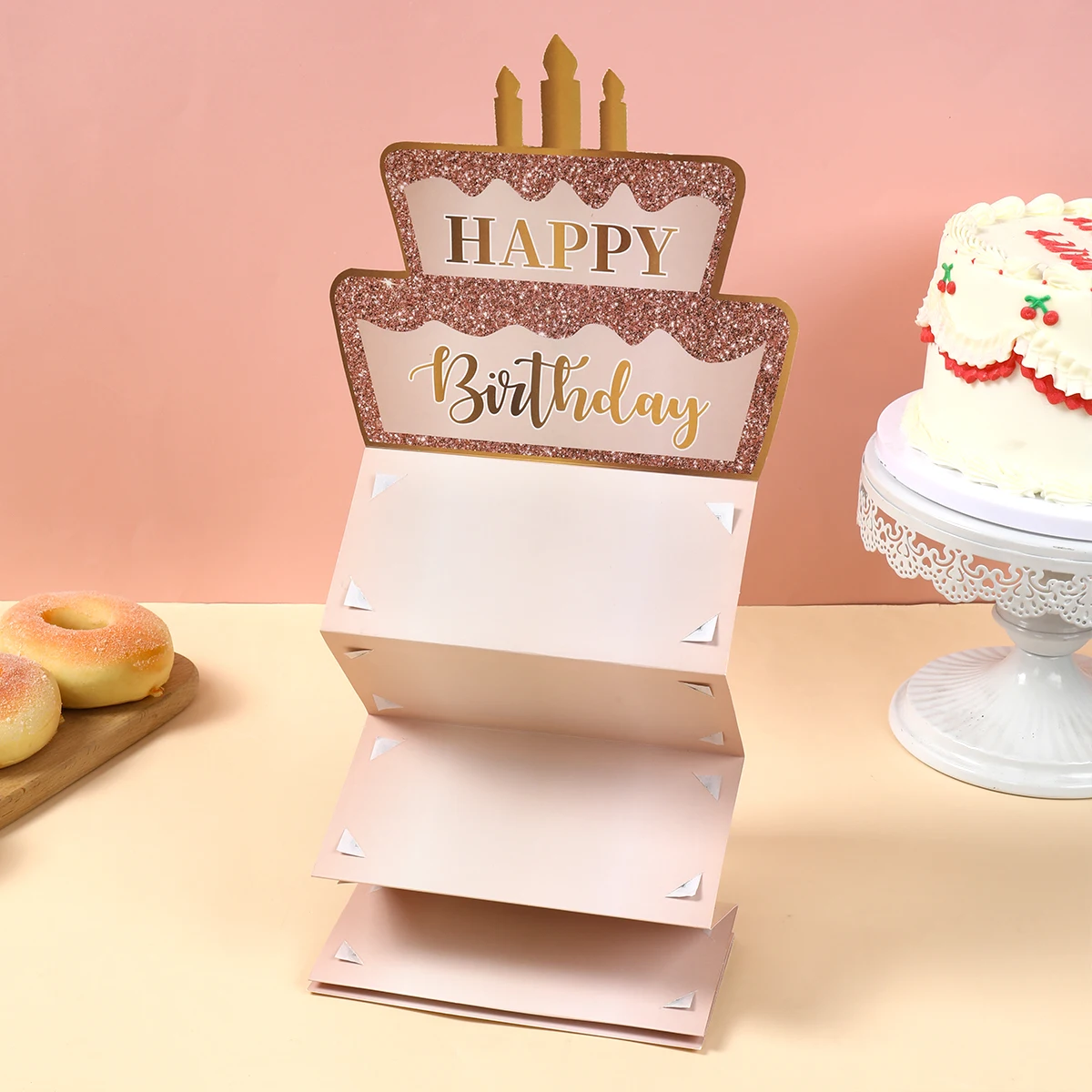 Geburtstagsgeschenk-Geldbörse mit Grußkarte, Kreative Geburtstags-Faltbare Geldumschläge, Roter Umschlag für Kinder – Detail 15