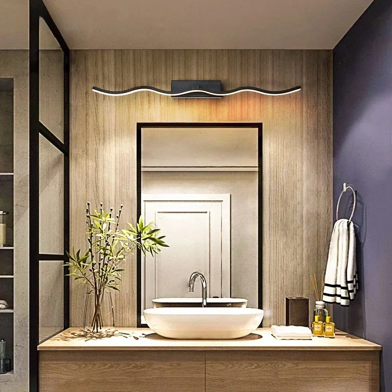 Modern Led Wall Light Indoor Home Bathroom Wall Lamp 120 100 80 60cm Mirror Sconce Light Bathroom Front Lamp LED Luminaires