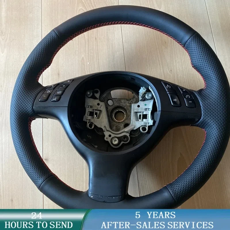 Angepasst Auto Lenkrad Abdeckung Anti-Slip Braid Auto Innen Zubehör Für BMW 330i 540i 525i 530i 330Ci E46 m3 E39