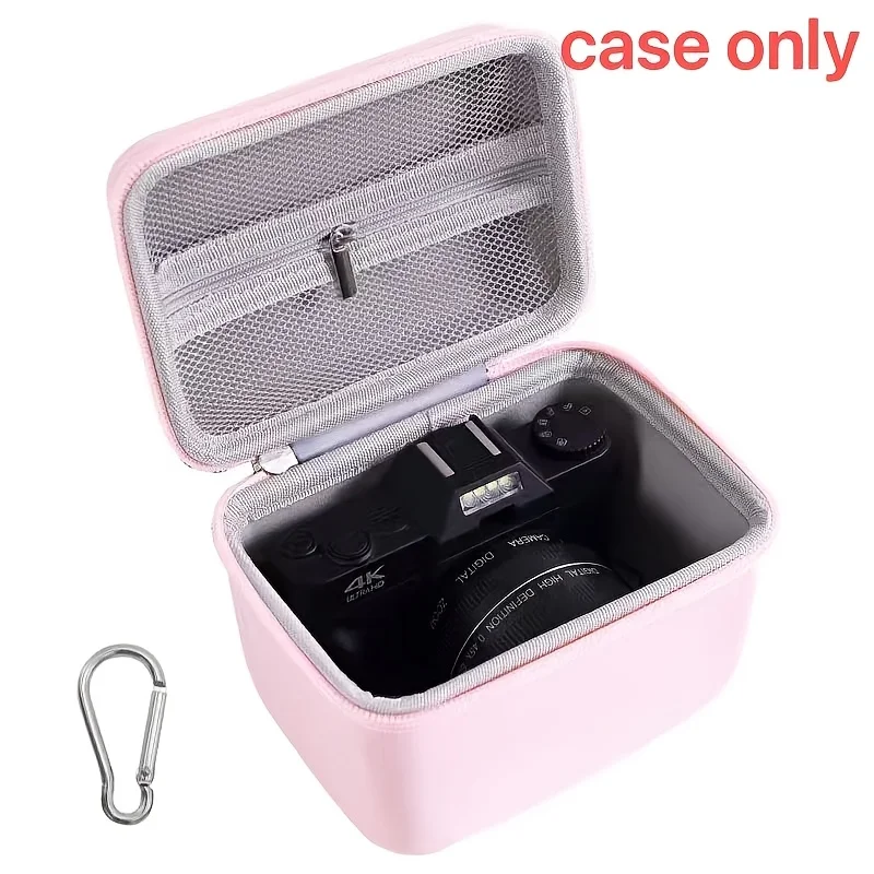Hard EVA Camera Case Waterproof Shockproof Carrying Bag for 4K Vlogging Camera Portable Storage Organizer Box for Otdoor Travel