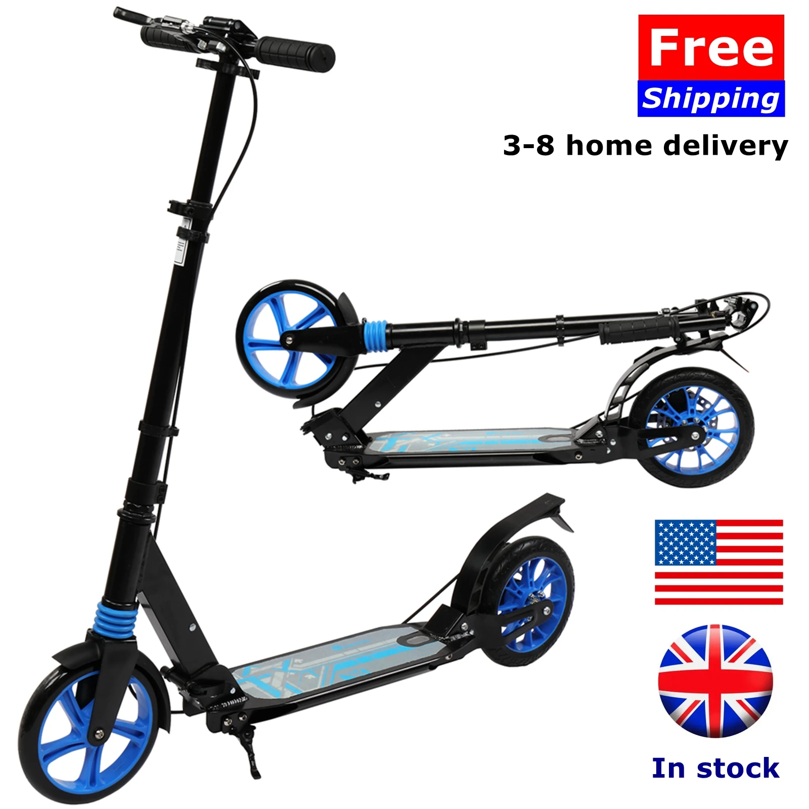 Aluminum Rear Fender Brake Aluminum Kick Scooter Adult Kick Scooter