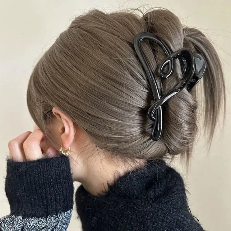 Vintage Herz Form Kunststoff Haar Klaue Für Frauen Zurück Haar Halter Stirnband Elegante Haare Clips Haarnadel Mode Haar Zubehör