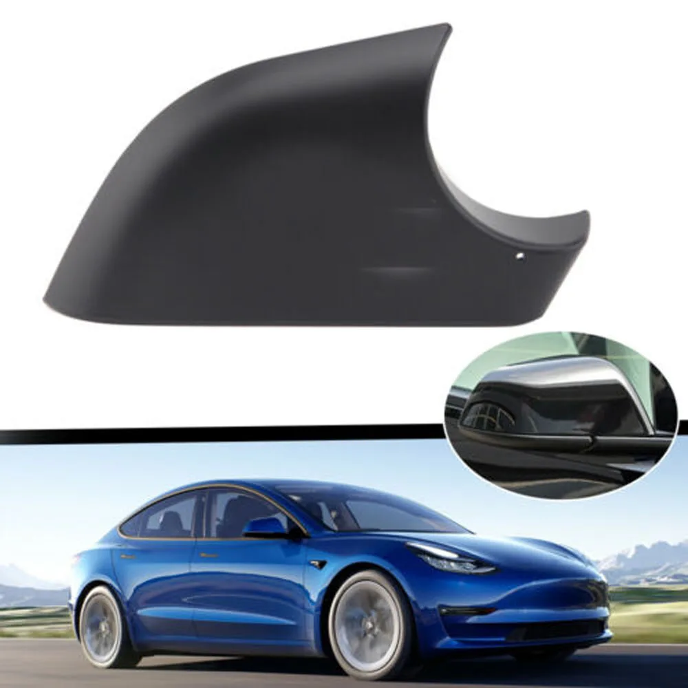 Fit for 17-23 Tesla Model 3 Fog Light Lamp Trim Cover Matte Black ABS-2PCS